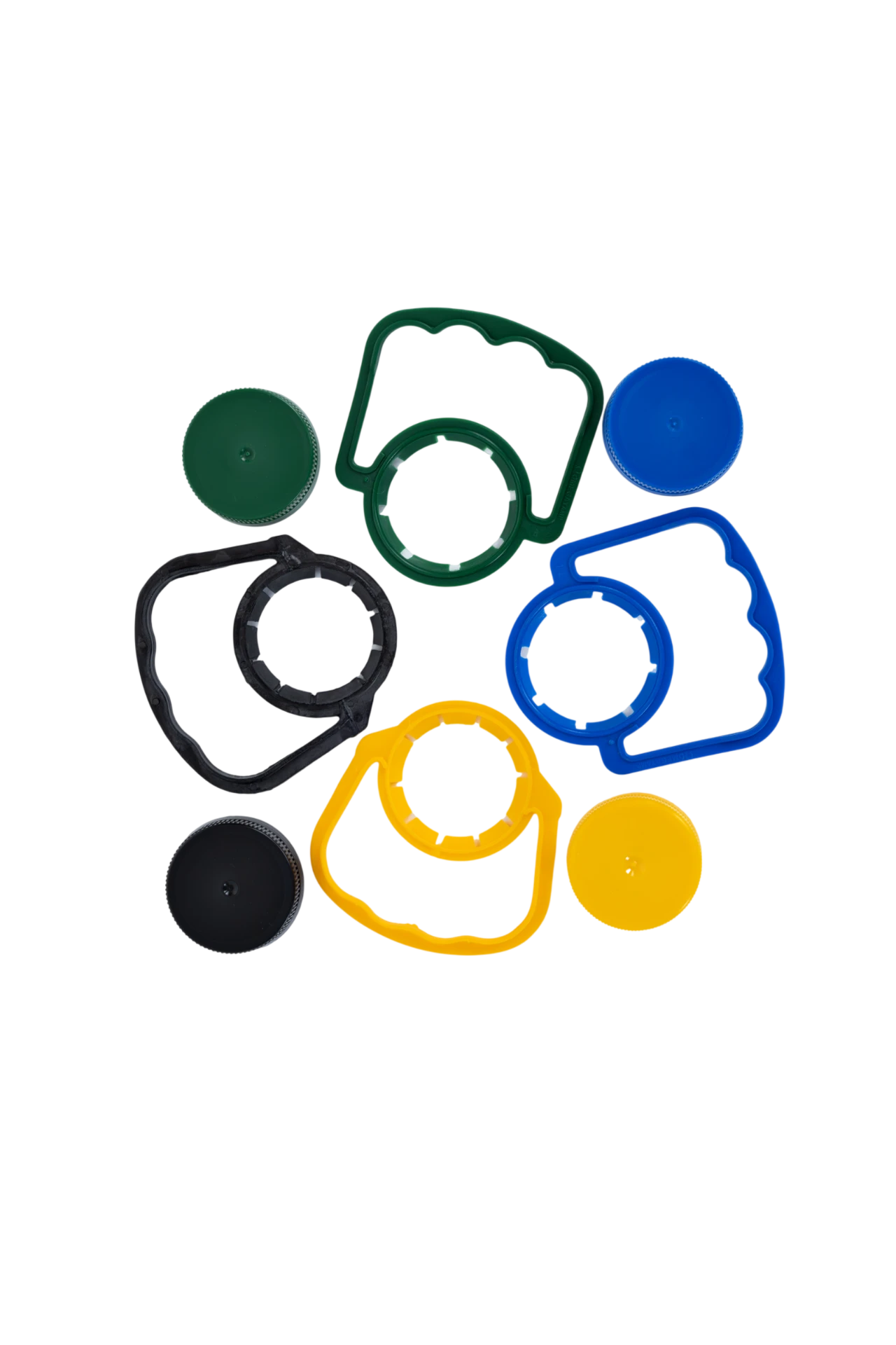 Tampas PET 28mm coloridas para garrafas de refrigerante e chopp